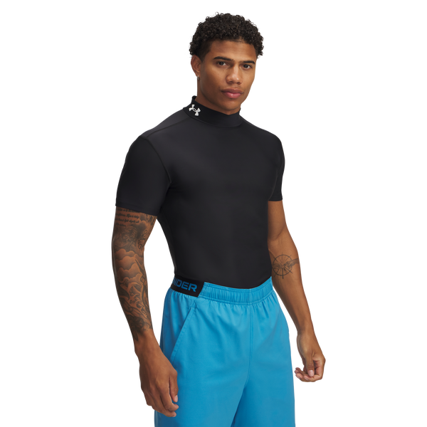 Under Armour Heatgear Og Compression Mock - Men's - Black/White