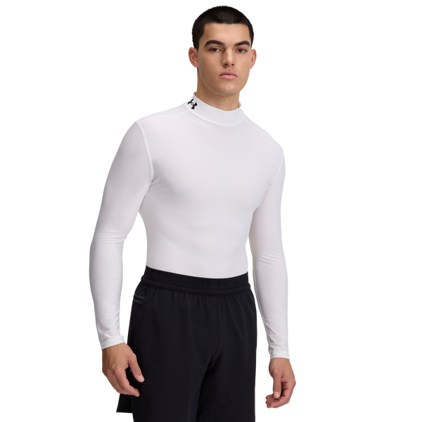 Under Armour Heatgear Og Compression Mock L/S - Men's - Black/White