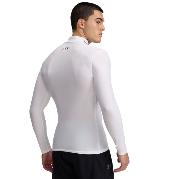 Under Armour Heatgear Og Compression Mock L/S - Men's - Black/White - Image 2