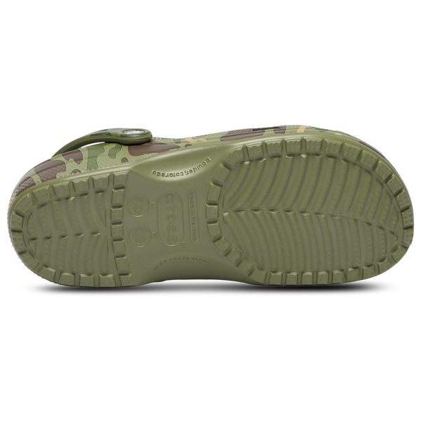 Crocs Classic Clogs Duck Camo - Men's - Cargo Green/Black/White - Image 5