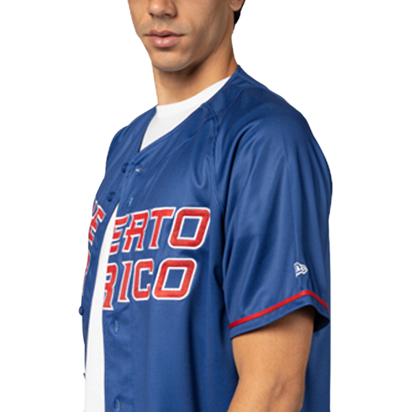 New Era Puerto Rico FG Jersey - Men's - Light Royal Blue/Multi - Image 3