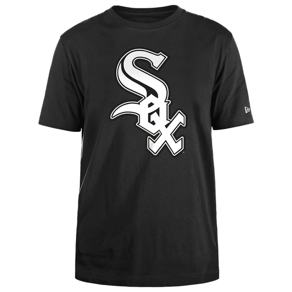 New Era White Sox Primary Logo T-Shirt - Men's - Black/White