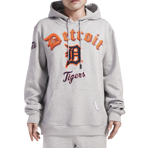 Pro Standard TIGERS OLD ENGLISH FLC PO HOODIE - Men's - Heather Grey