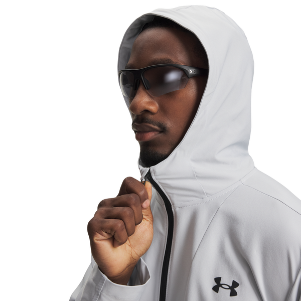 Under Armour Unstoppable Woven Jacket - Men's - Halo Grey/Grey - Image 3
