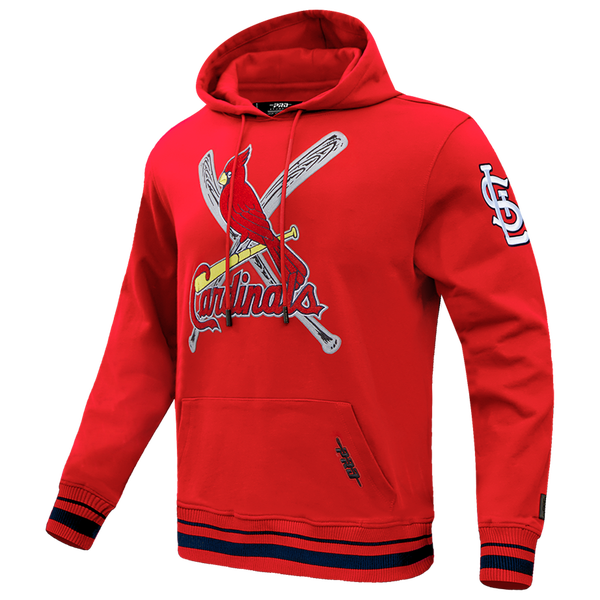 Pro Standard CARDINALS MASH UP M RIB FLC PO HOODIE - Men's - Red/Red/Midnight Navy - Image 3