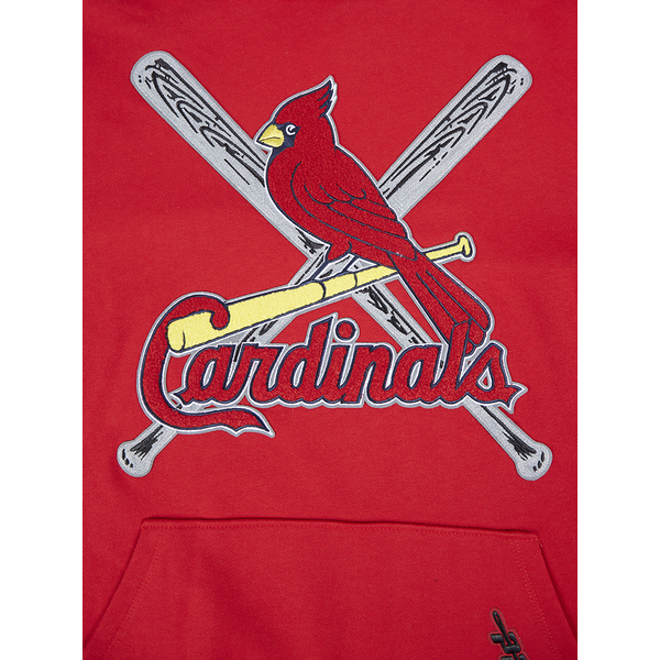 Pro Standard CARDINALS MASH UP M RIB FLC PO HOODIE - Men's - Red/Red/Midnight Navy - Image 5