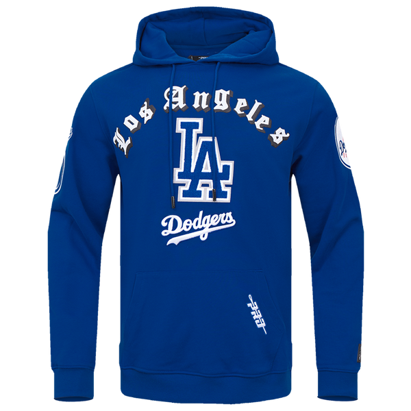 Pro Standard DODGERS OLD ENGLISH FLC PO HOODIE - Men's - Dodger Blue
