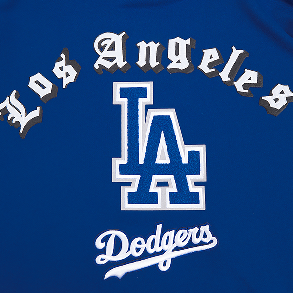 Pro Standard DODGERS OLD ENGLISH FLC PO HOODIE - Men's - Dodger Blue - Image 5