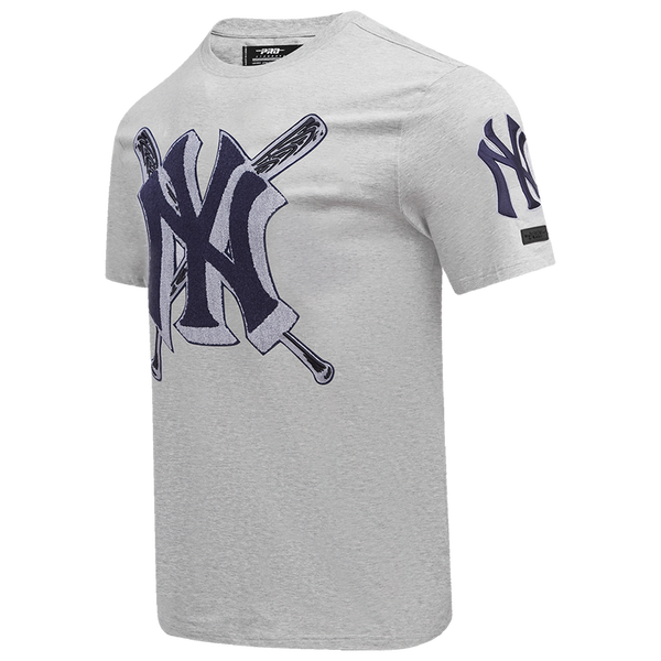 Pro Standard YANKEES MASH UP SJ TEE - Men's - Heather Grey - Image 3