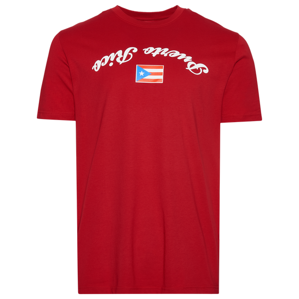 New Era Puerto Rico Upside Down T-Shirt - Men's - Red/White/Blue