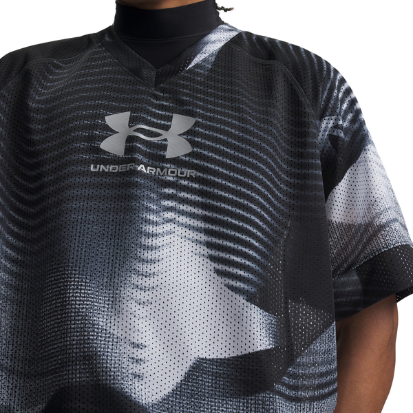 Under Armour Icon Mesh Jersey - Men's - White/Black/Reflective - Image 3