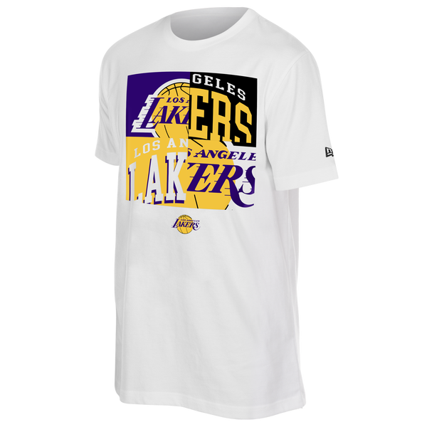 New Era Lakers Mixed Logo T-Shirt - Men's - Multi/White - Image 3