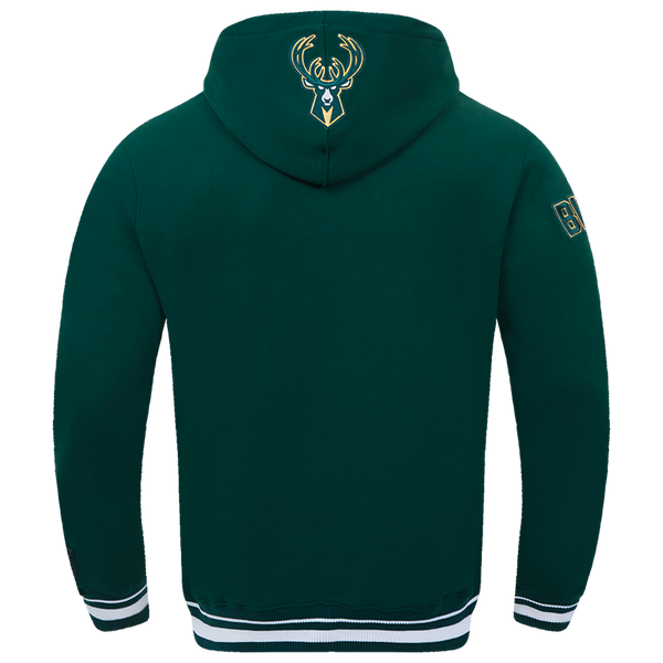 Pro Standard BUCKS SCRIPT TAIL RIB FLC PO HOODIE - Men's - Forest Green - Image 2