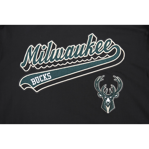 Pro Standard BUCKS SCRIPT TAIL SJ TEE - Men's - Black - Image 4