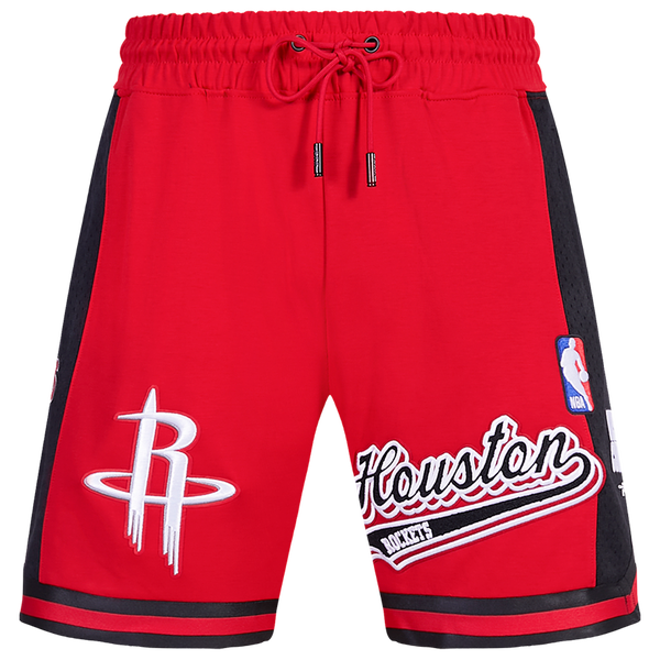 Pro Standard ROCKETS SCRIPT TAIL DK 2.0 SHORT - Men's - Black/Red