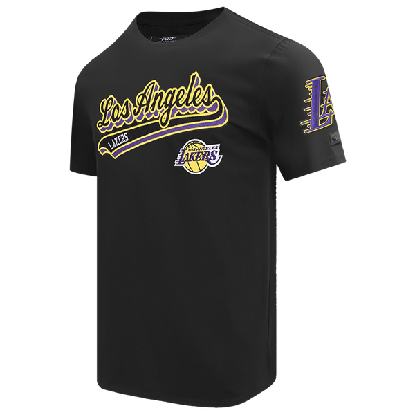 Pro Standard LAKERS SCRIPT TAIL SJ TEE - Men's - Black - Image 3