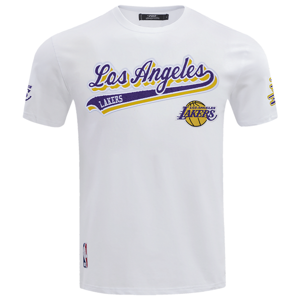 Pro Standard LAKERS SCRIPT TAIL SJ TEE - Men's - White