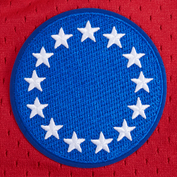 Pro Standard 76ERS SCRIPT TAIL DK 2.0 SHORT - Men's - Royal Blue/Red - Image 7