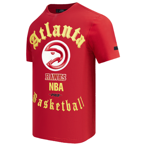 Pro Standard HAWKS OLD ENGLISH SJ TEE - Men's - Red - Image 3