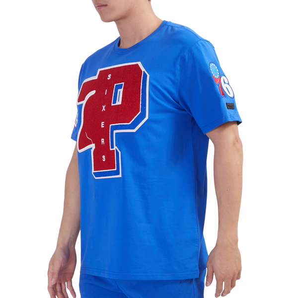 Pro Standard 76ERS MASH UP SJ TEE - Men's - Royal Blue - Image 3