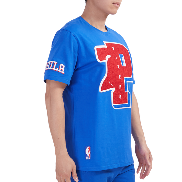 Pro Standard 76ERS MASH UP SJ TEE - Men's - Royal Blue - Image 4