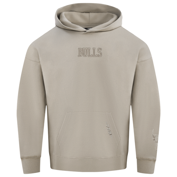 Pro Standard Bulls Logo Hoodie - Men's - Taupe
