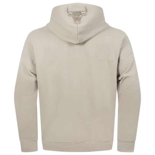 Pro Standard Bulls Logo Hoodie - Men's - Taupe - Image 2