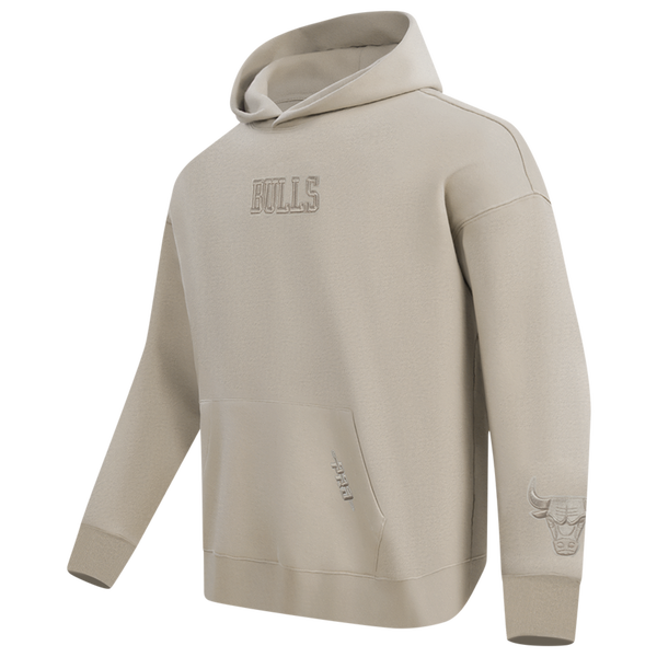 Pro Standard Bulls Logo Hoodie - Men's - Taupe - Image 3
