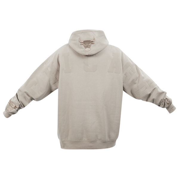 Pro Standard Bulls Logo Hoodie - Men's - Taupe - Image 5