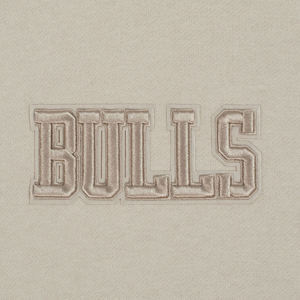 Pro Standard Bulls Logo Hoodie - Men's - Taupe - Image 7