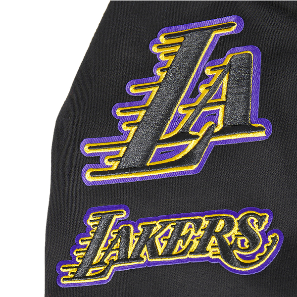 Pro Standard Los Angeles Lakers Classic Flc Fz Po Hoodie - Boys' Grade School - Black - Image 9