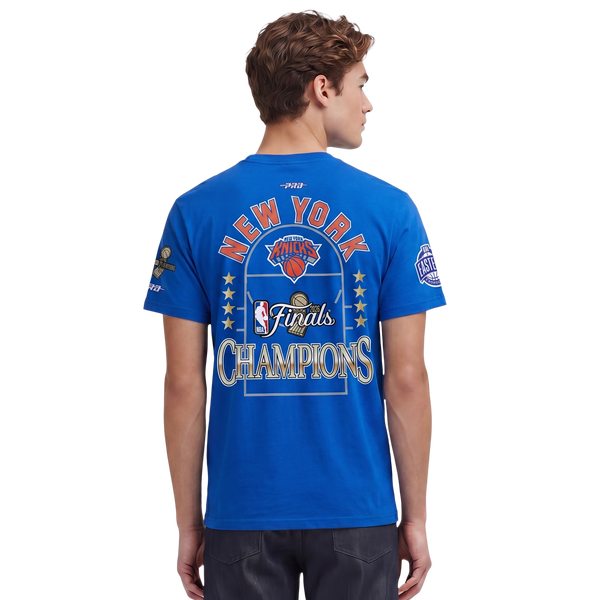 Pro Standard Knicks NBA Finals 2026 CJ Drop Shoulder T-Shirt - Men's - Blue - Image 2
