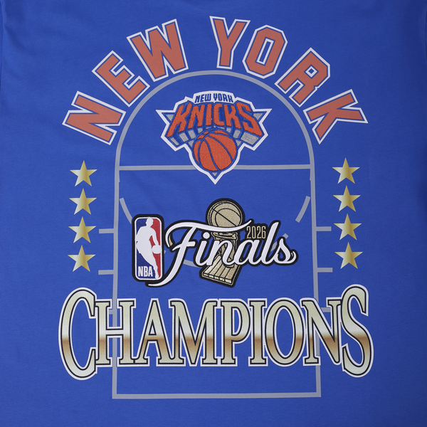 Pro Standard Knicks NBA Finals 2026 CJ Drop Shoulder T-Shirt - Men's - Blue - Image 8