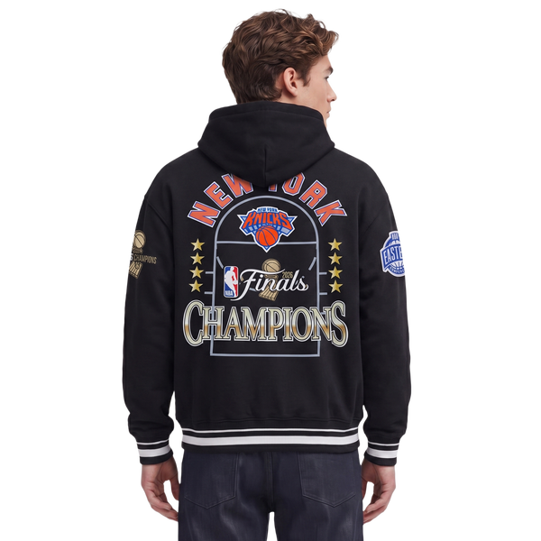 Pro Standard Knicks NBA Finals 2026 Rib FLC PO Hoodie - Men's - Black - Image 2