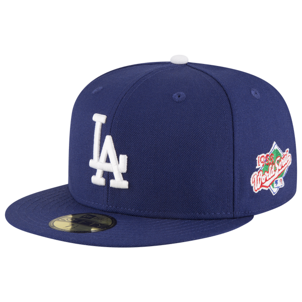 New Era MLB 59Fifty World Series Side Patch Cap - Men's - Blue/White - Image 2
