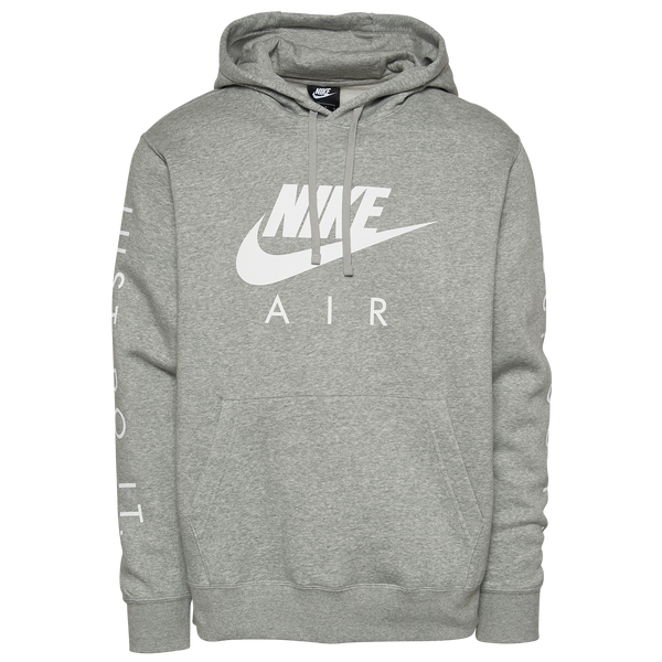 Nike Just Do It Hoodie - Men's - Grey/White - Image 2