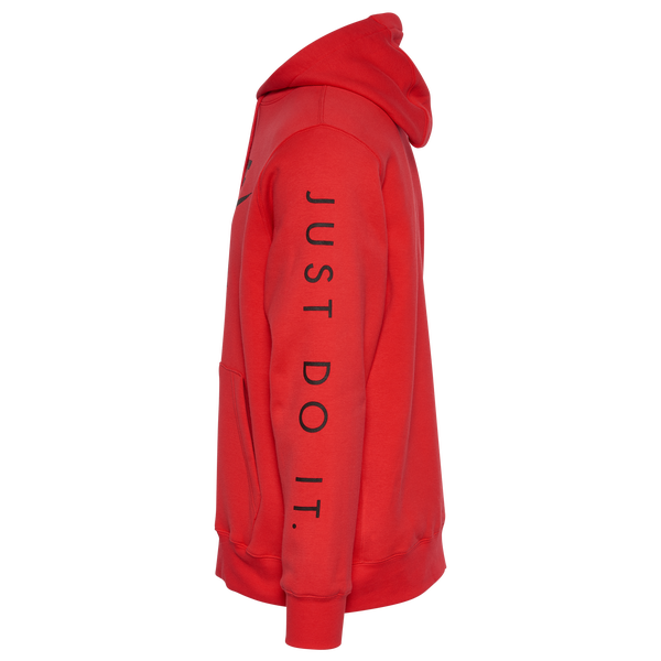 Nike Just Do It Hoodie - Men's - Black/Red - Image 4