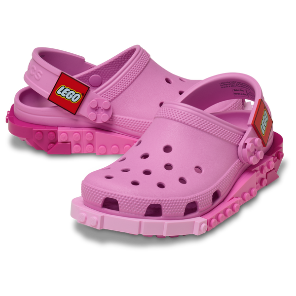 Crocs Lego Clogs - Girls' Grade School - Pink/Pink - Image 7