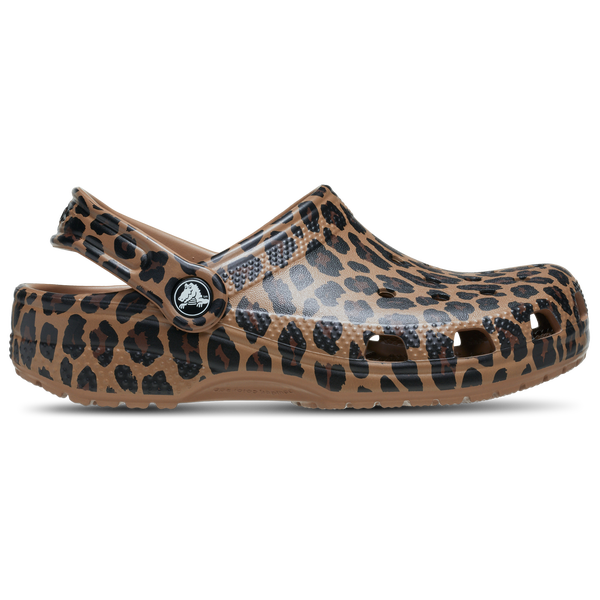 Crocs Leopard Classic Clogs - Girls' Grade School - Sepia Leopard
