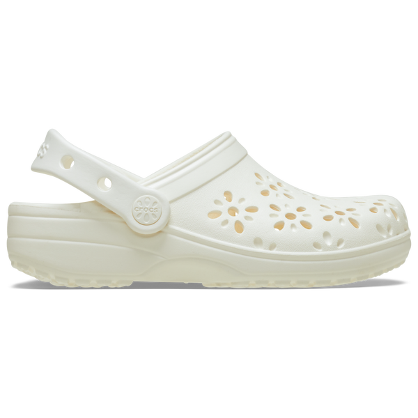 Crocs Floral Cutout Clogs - Girls' Preschool - Chalk