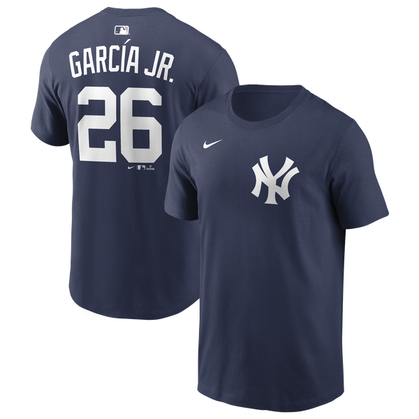 Nike Yankees Name & Number Short Sleeve T-Shirt - Men's - Midnight Navy