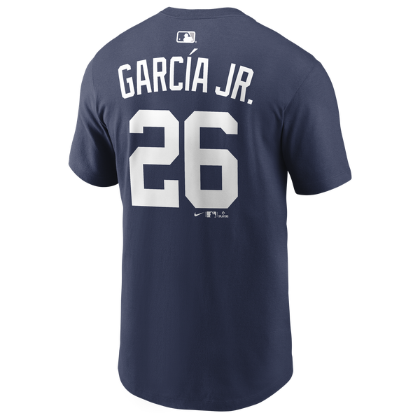 Nike Yankees Name & Number Short Sleeve T-Shirt - Men's - Midnight Navy - Image 2