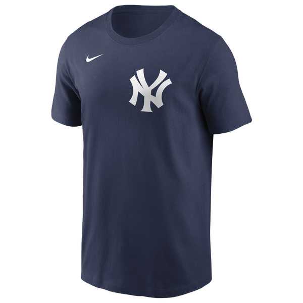 Nike Yankees Name & Number Short Sleeve T-Shirt - Men's - Midnight Navy - Image 3