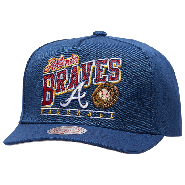 Mitchell & Ness Braves Baseline Pro Pinch Cap - Adult - Navy