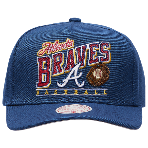 Mitchell & Ness Braves Baseline Pro Pinch Cap - Adult - Navy - Image 2