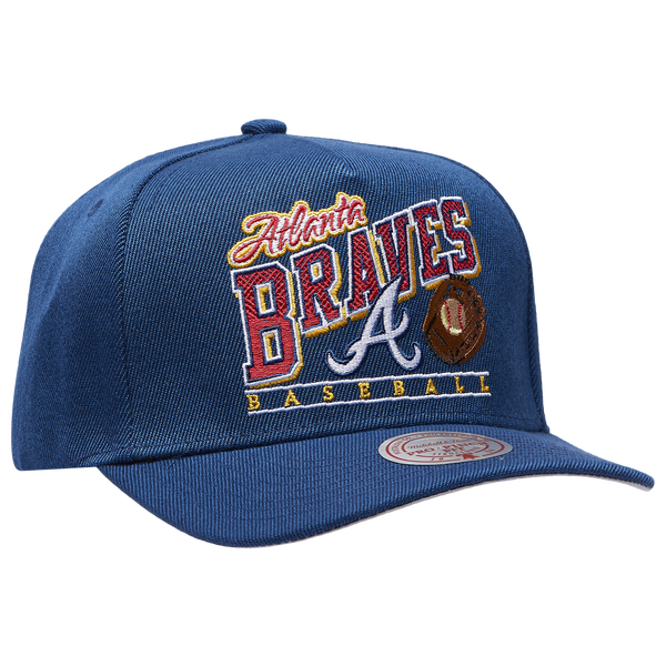 Mitchell & Ness Braves Baseline Pro Pinch Cap - Adult - Navy - Image 3