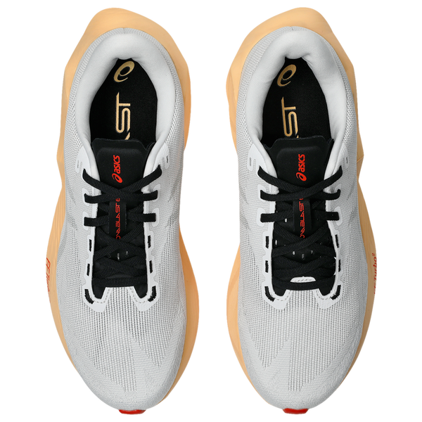 ASICS® Novablast 6 - Men's - White/Black/Orange - Image 4