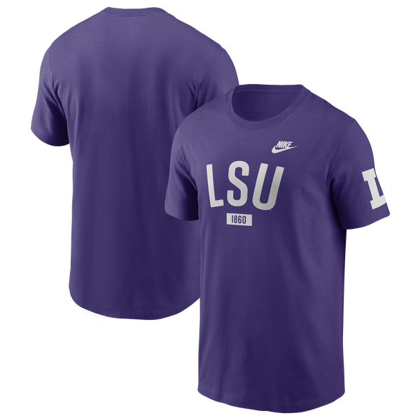 Nike Lsu Arch Short-Sleeve T-Shirt - Men's - Purple