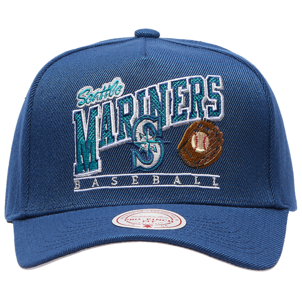 Mitchell & Ness Marlins Baseline Pro Pinch Cap - Adult - Navy - Image 2