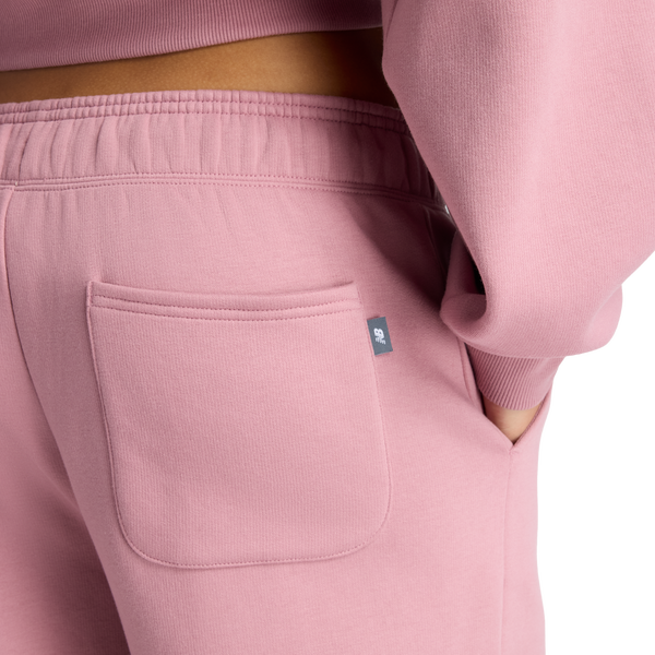 New Balance Linear Heritage Fleece Barrel Pants - Women's - Rosewood/Rosewood - Image 5